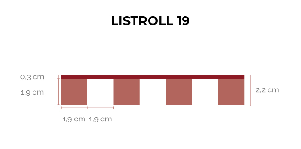 CH_LISTONES_GROSORES_LISTROLL 19 LISTBASE - Listones verticales con base - Imagen 42