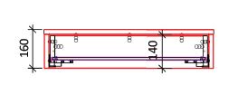 C09D Mesita de noche flotante con cajón | Basic - Imagen 12