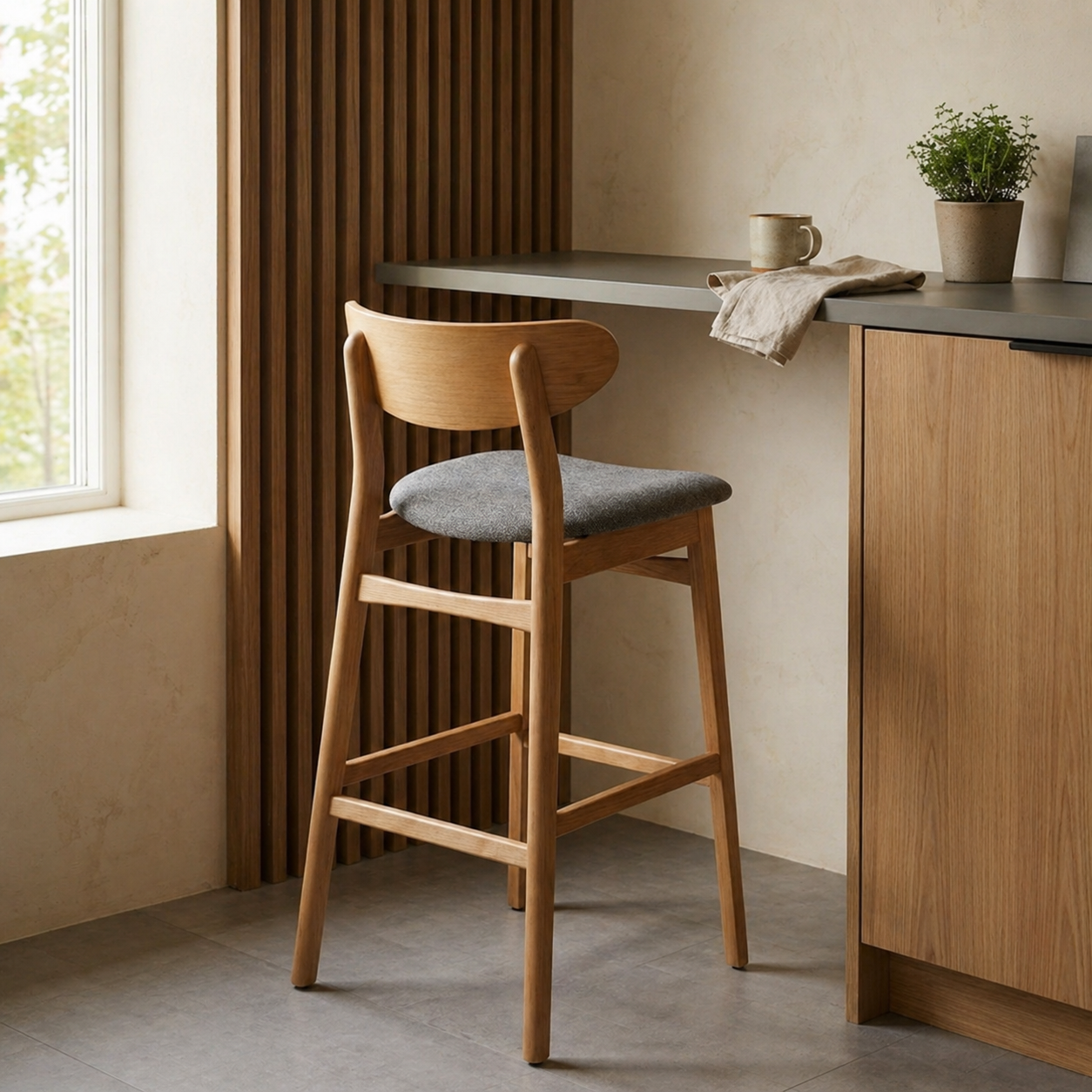 ChatGPT Image 28 abr 2026, 10_11_37 Taburete de Cocina Arlo en Madera Natural con Asiento Tapizado - Imagen 7