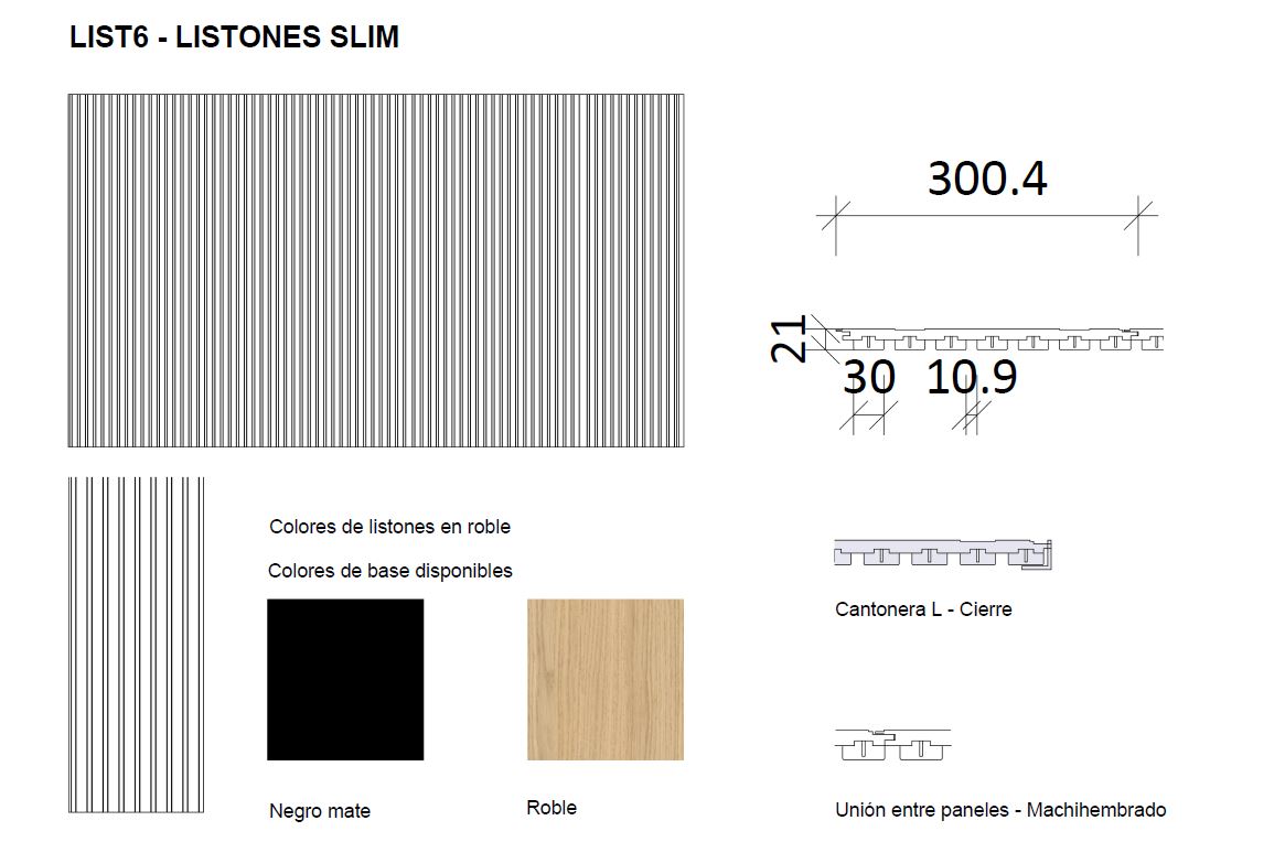 LIST6 LISTHIN - Paneles con listones minimalista - Imagen 4