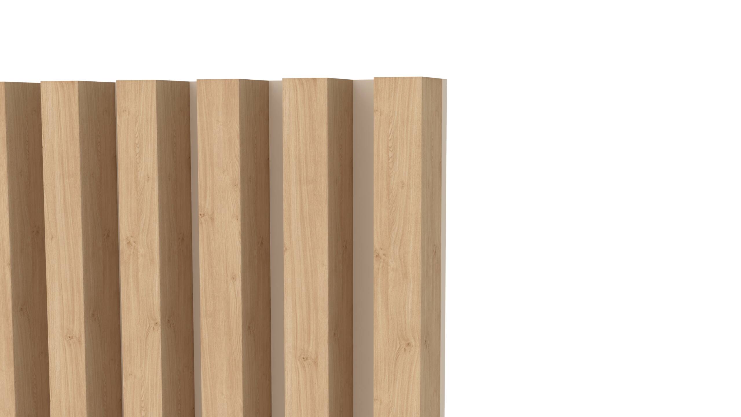 S-LIST1.1_01.1238 Listones de madera minimalistas - ListBase Nude | 250 cm x 70 cm - Imagen 10