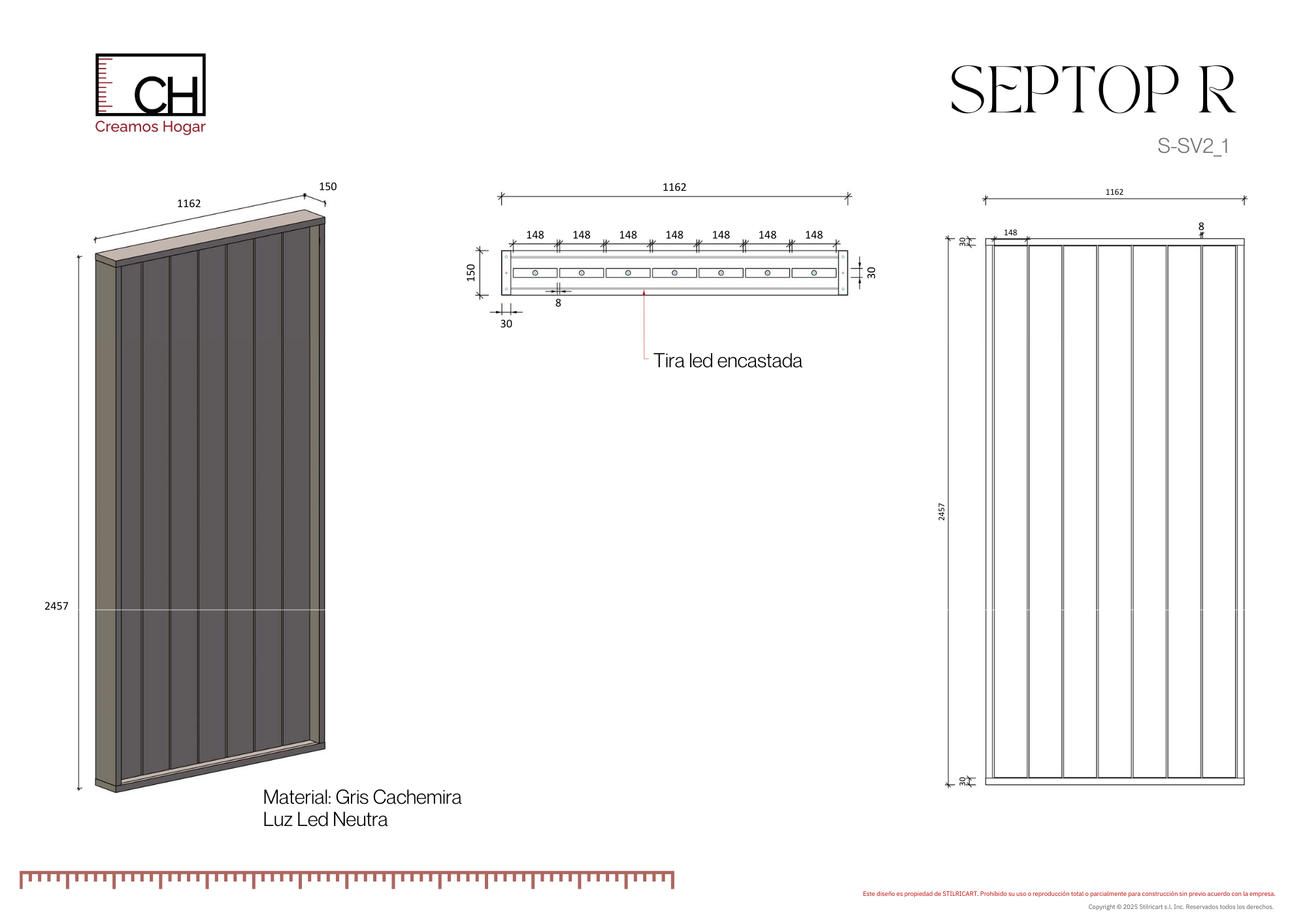 _S-SV2_1_SEPTOP_R (1) Separador Giratorio SepTop R - LED Gris Cachemira | 246 cm x 116 cm - Imagen 5
