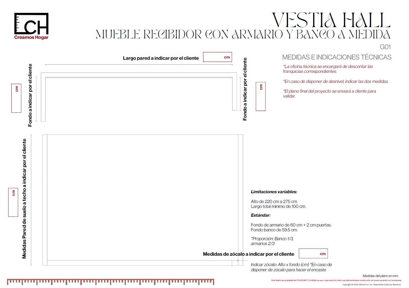HEXI_BLANC Vestia Hall | Mueble Recibidor con Armario y Banco a Medida - Imagen 9