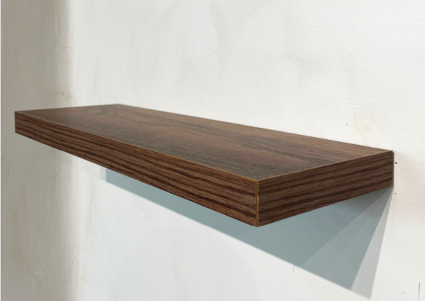 Balda Basic Pared con soporte oculto de 50 cm de nogal Valentina