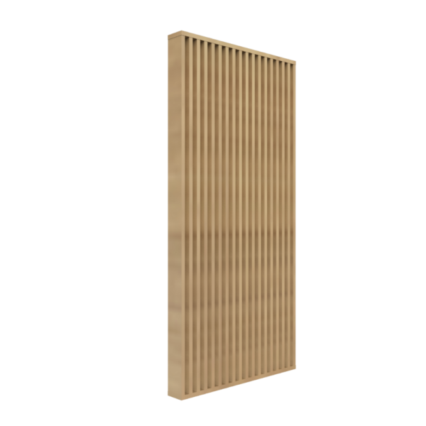 Separador de Ambientes de Listones Rectos – SepTop Frame Chapa natural C0 | 120x250 cm