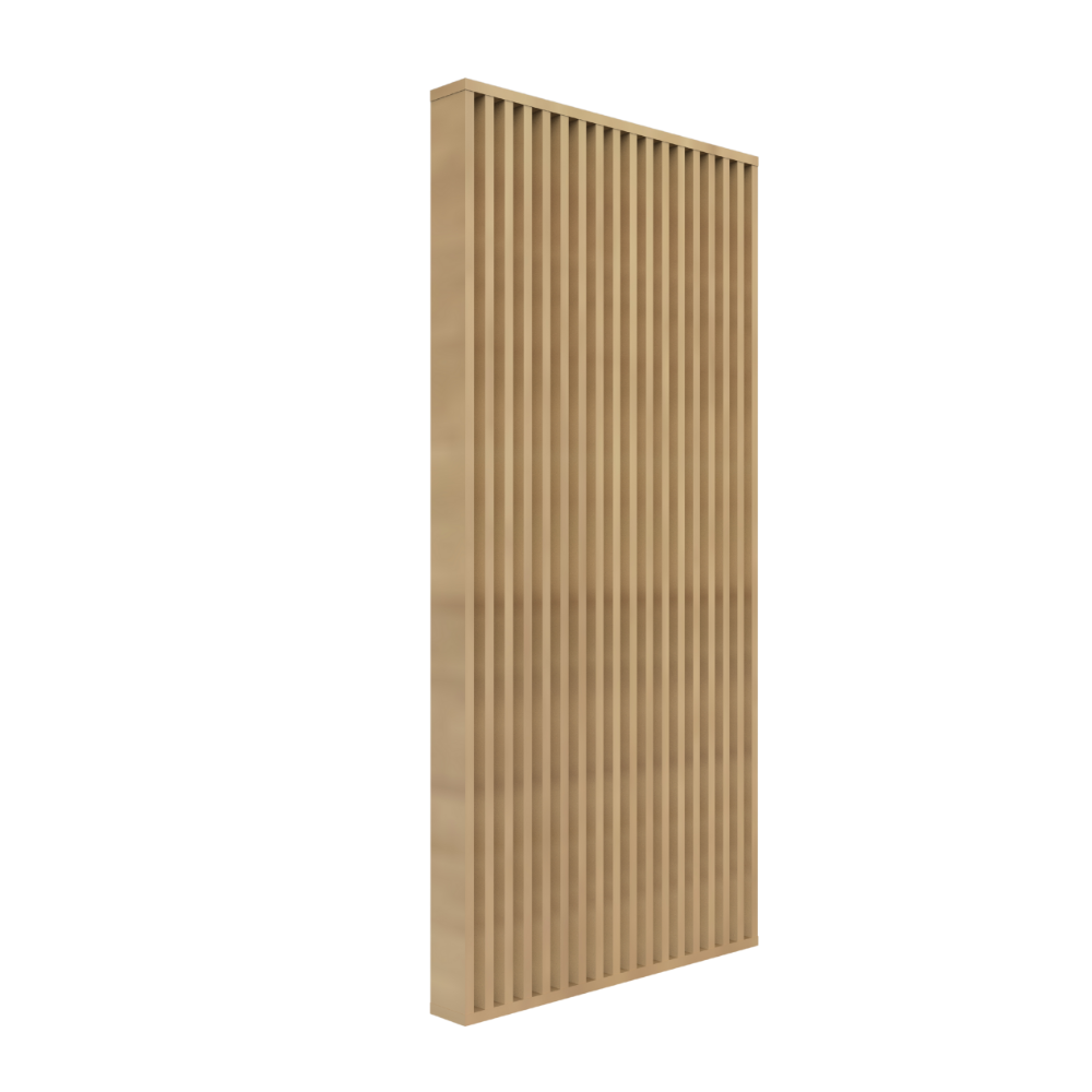 canva 1 S-SV3_1 Separador de Ambientes de Listones Rectos – SepTop Frame Chapa natural C0 | 120x250 cm
