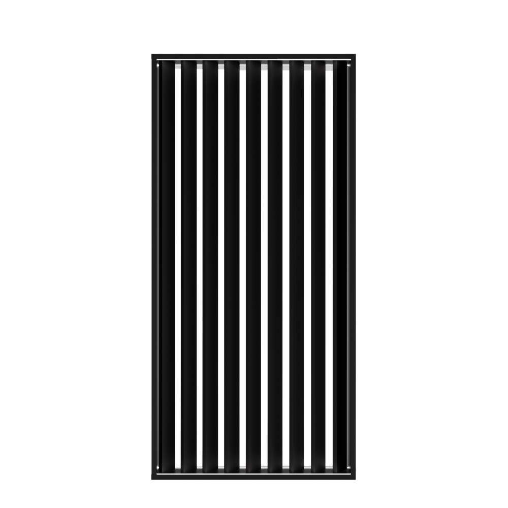 canva 2 S-SV3.1_4 Separador de Ambientes Listones Oblicuos y Luz LED – SepTop Frame Negro | 120x250 cm - Imagen 2