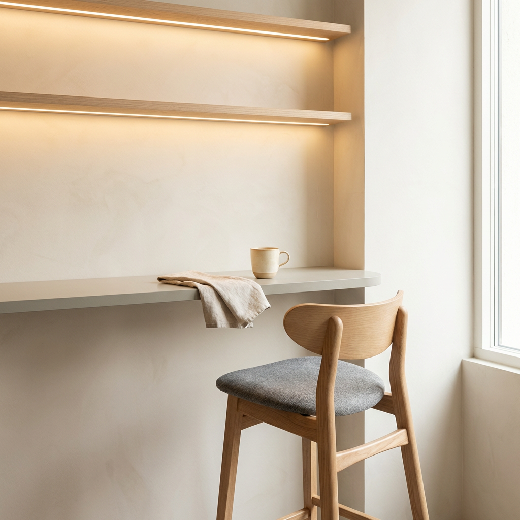 edit_this_image_to_create_a_high-end_professional_product_photograph_of_a_wooden_bar_stool_with_uph_1ba59gb446mjcrnm2rse Taburete de Cocina Arlo en Madera Natural con Asiento Tapizado - Imagen 5