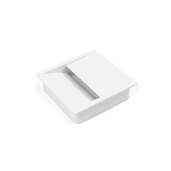 pasacables quadrat blanc KitchenBox | Mueble Desayunador con almacenaje - Imagen 6