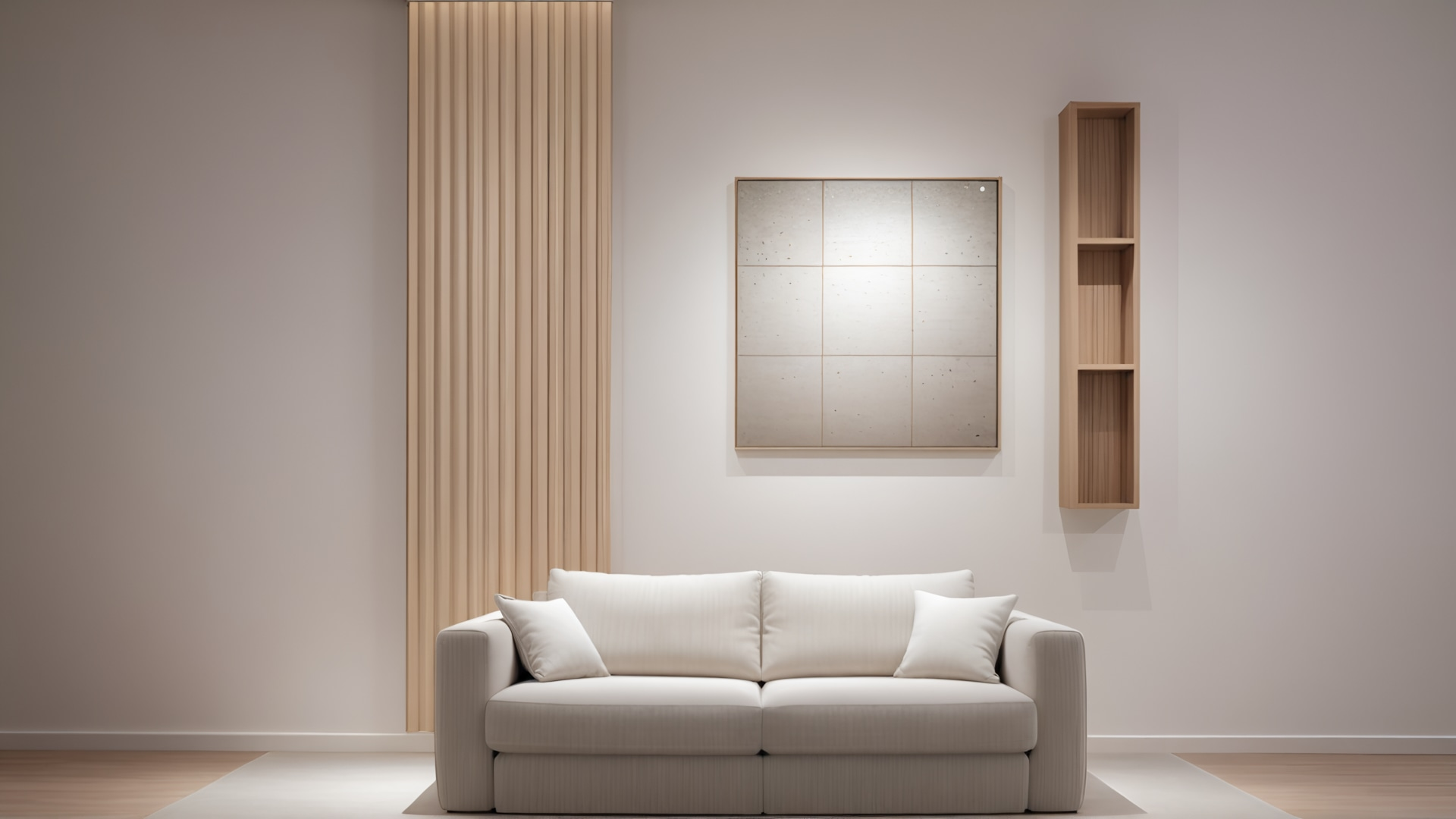 render vizcom (2) Listones de madera minimalistas - ListBase Nude | 250 cm x 70 cm - Imagen 3