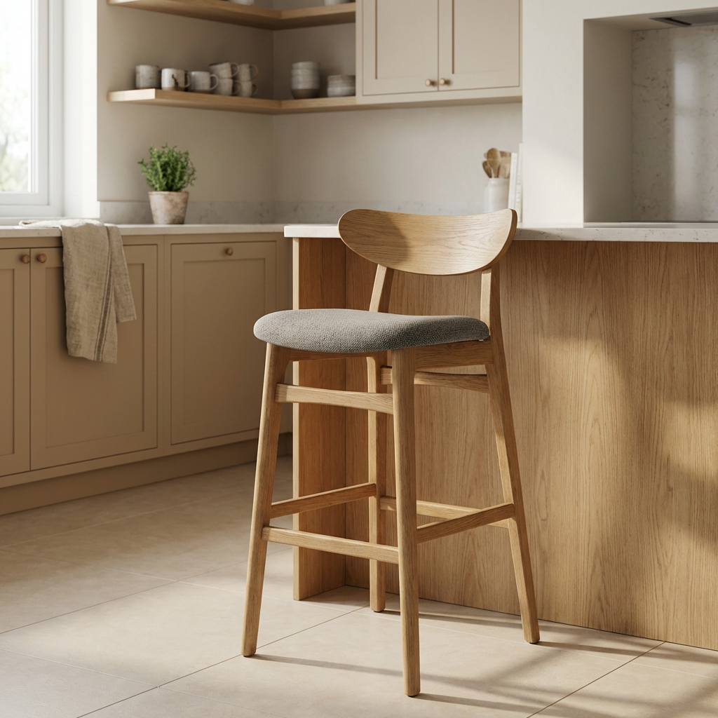 ultra_realistic_product_photography_of_a_wooden_bar_stool_with_upholstered_seat_keep_the_exact_orig_r12o1fk1itcg9h2d4eir Taburete de Cocina Arlo en Madera Natural con Asiento Tapizado - Imagen 6