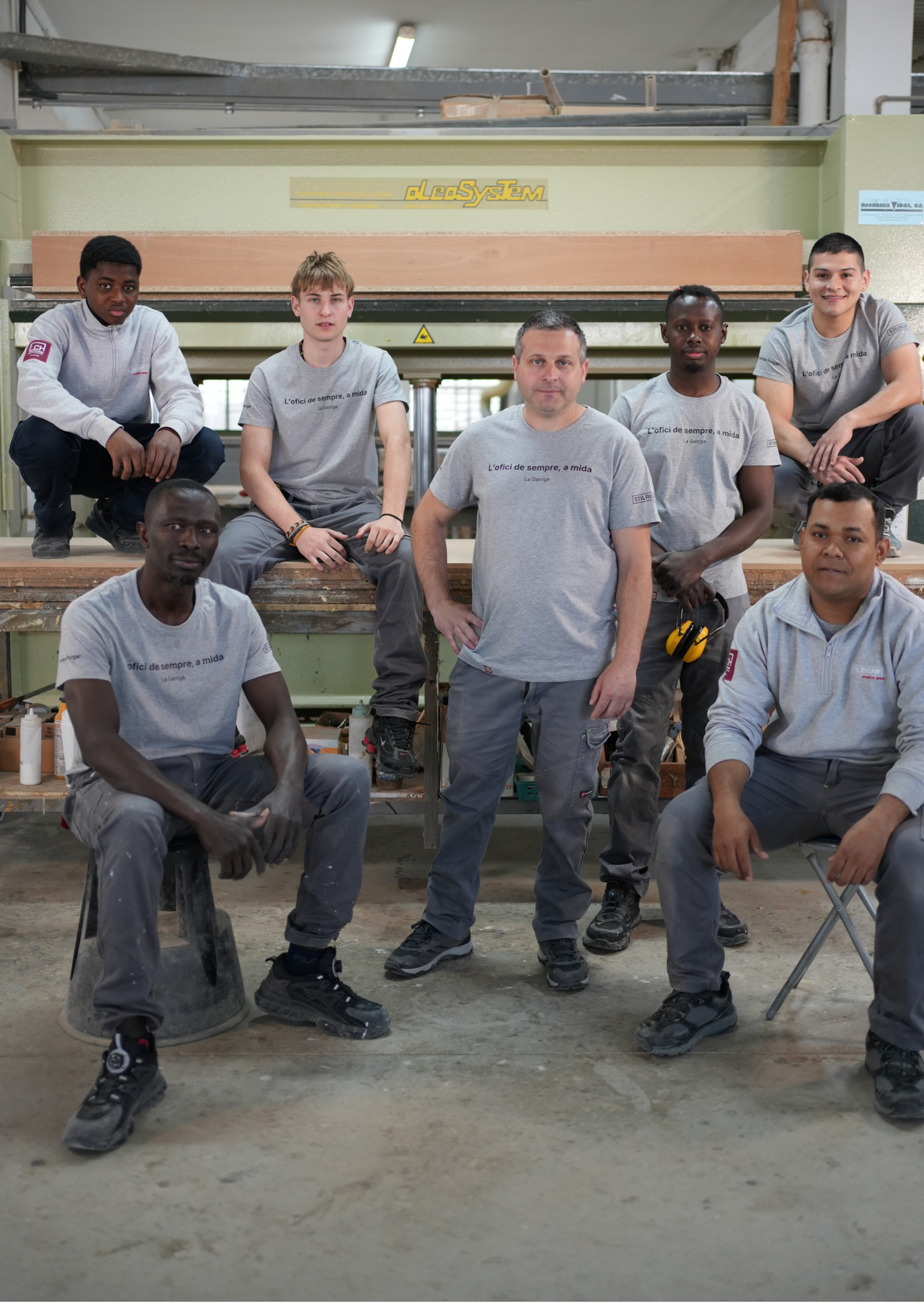 Equipo de producción y fabricación de Creamos Hogar